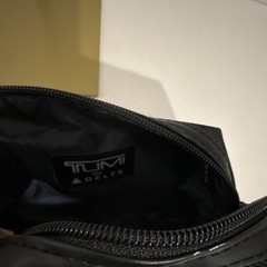 TUMI Delta Black Zip Travel Accessory Bag Pouch Organizer