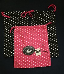3 Her Majesty&rsquo;s Accessories Shoe Dust Bag & Ditty Bag Polka-Dot Laundry