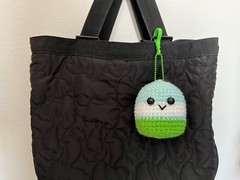 Cool Mint Travel Buddy! New travel bag luggage accessory keychain handmade plush