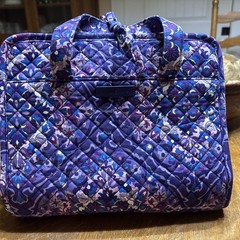 Vera Bradley Purple Floral Hanging Travel Organizer.