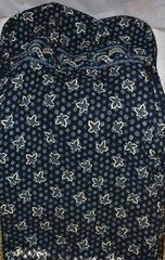 Vintage Vera Bradley Large Garment Bag in Retired Blue Coin Pattern