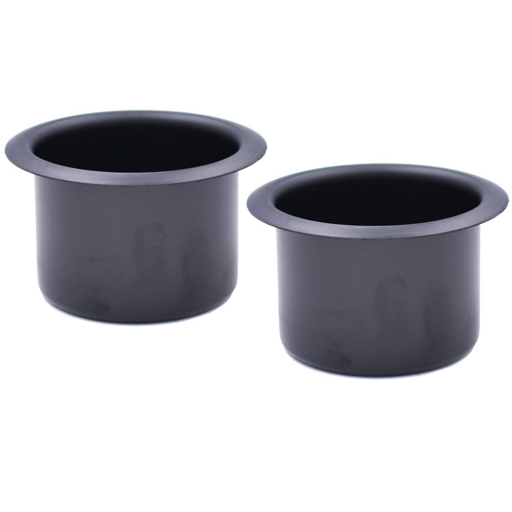 2Pcs Metal Sofa Recliner-Handles Cup Holder Insert 80mm*60mm, black