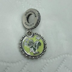 Disney Parks Bambi Dangle Charm, Thumper & Flower Enamel Pendant