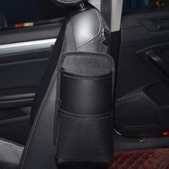 2 in 1 Large Cup Holder, 80 oz Auto Water Bottle Holder Bag, Bottles & Black