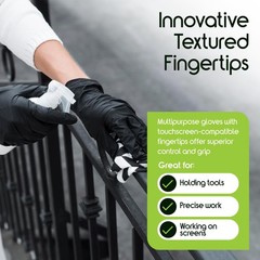 Inspire Black Nitrile Disposable Gloves | 4.5 Small, Blue