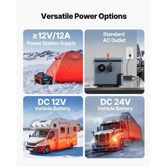 Diesel Heater, 8KW, DC 12V/24V, All in One Portable Diesel Air Heater with Bluet