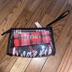 Victoria’s Secret Travel Pouch Set of 3 Toiletry Makeup Lingerie New