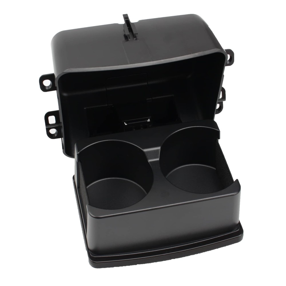 SHERXIBO Center Console Cup Holder for Rear 2011-2019, Platinum,Black
