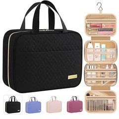 Travel Toiletry Bag – Hanging Toiletry Bag for Women & Men, Medium Black