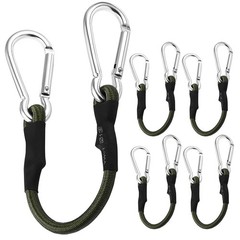 5Pcs Heavy Duty Elastic Bungee Cords with Hooks Multipurpose Outdoor Use