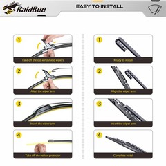 24&Prime; + 20&Prime; Windshield Wiper Blades & 10&Prime; Rear Blade Replacement for Traverse