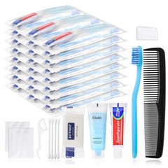 30 Travel Hygiene Kit | Disposable Toiletry Set for Camping, Travel & Care Packa
