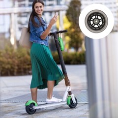 1 Pair Silent Wheel Wheels Beanie Liners Black for Inline Skate Scooter