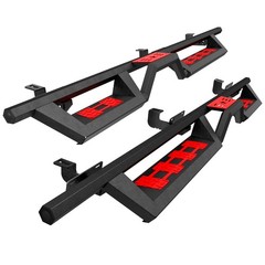 Two-Color Running Boards For 07-18 Jeep Wrangler JK Unlimited 4 Door,Side Steps