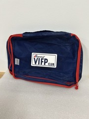 Carnival VIFP Club Blue Travel Pouch Organizer with Red Zipper Travel Accessory