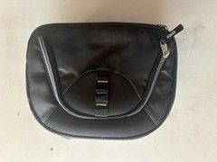 Small Insulated Lunch Bag – Black Zippered Cooler Pouch – Travel Food Tote