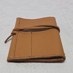 Mark & Graham Electronics Charger Roll Organizer In Camel Genuine Leather