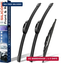 Silicone Wiper Blades, Windshield Wipers for Honda CR-V 2012-2016 | Fits Honda C