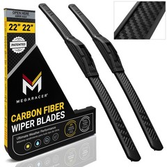 Premium Silicone Carbon Fiber Windshield Wiper Blades 22&Prime; 22&Prime;Patented All-Season