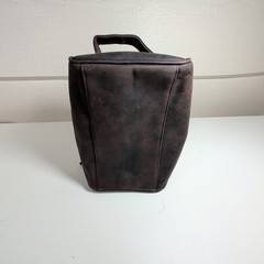 ELIZO XL Hanging Leather Toiletry Bag Full Grain Dopp Kit Travel Organizer