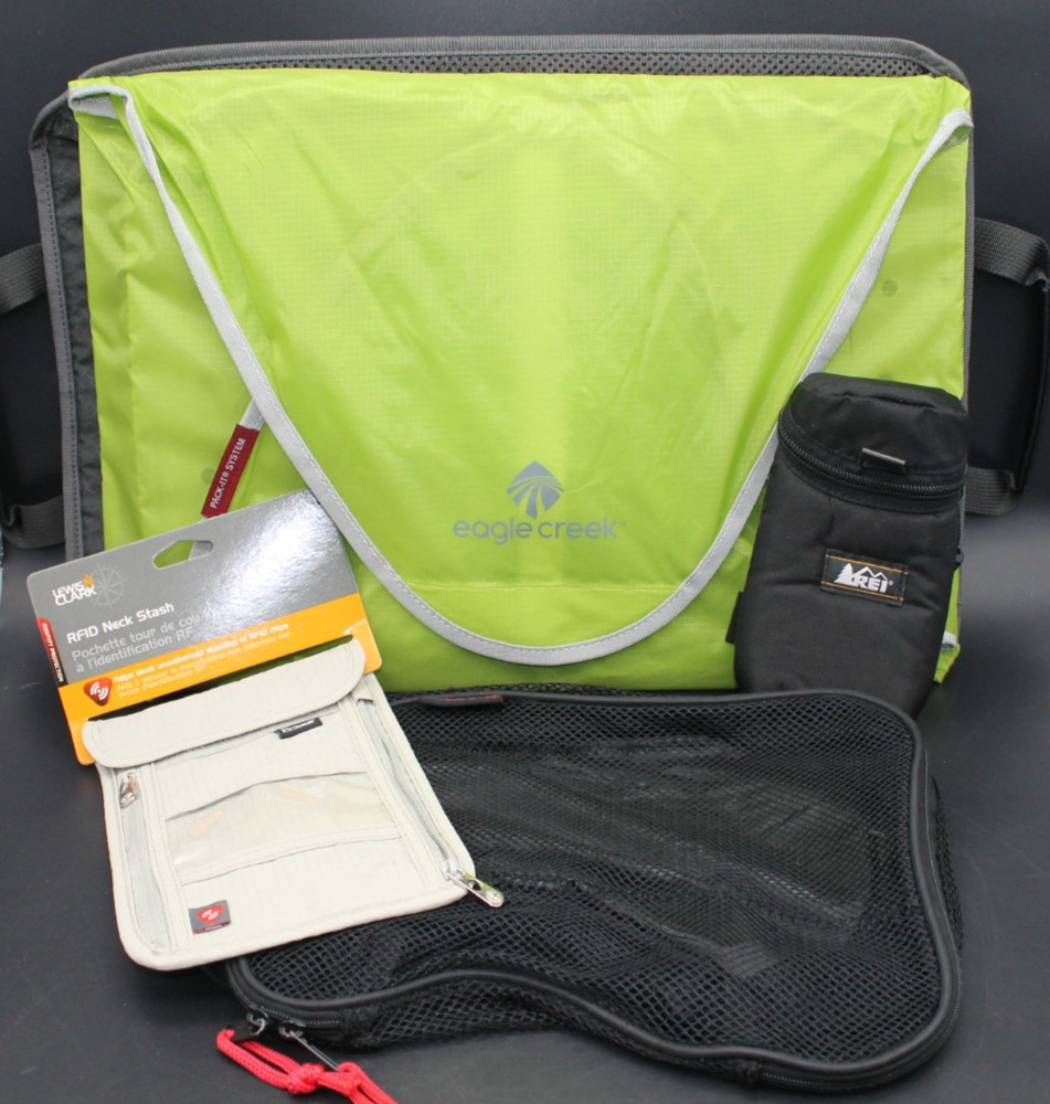 Travel Organizer Lot Eagle Creek Pack-It REI Rick Steves NWT Lewis N Clark RFID