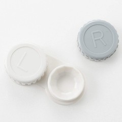 2pcs Set MUJI Soft Contact Lens Case Made in Japan 27×57mm Travel Storage Box Ne