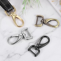 8Pcs Swivel Hooks, 1&Prime; Detachable D Ring with Screwdriver, Silver for Use