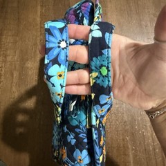 Vera Bradley Hanging Toiletry Travel Bag Organizer Midnight Blues Floral EUC!