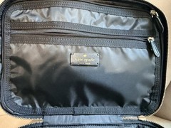Kate Spade Toiletries Travel Case in Black Excellent Condition