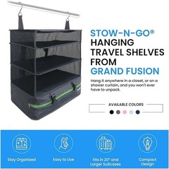 Expandable Stow-N-Go XL Hanging Shelves – Mobile Organizer for Effortless Travel