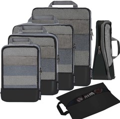 4 Set/6 Set/8 Set Compression Packing Cubes Travel Accessories Expandable Pac…