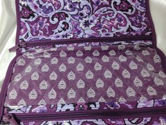 Vera Bradley ICONIC HANGING TRAVEL ORGANIZER in LILAC PAISLEY Purple Luggage NWT