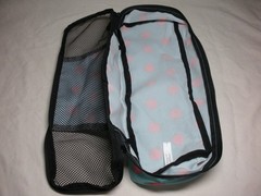 eBags Travel Organizer Pouch Packing Cube Blue Mesh Panels Zippered EB2145
