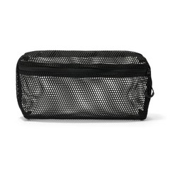 Muji 3D Mesh Case Pouch Black, M, approximately 25 x 12.5 x 5 cm polyester JP
