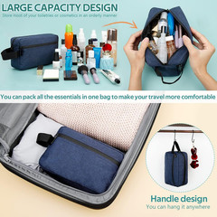 Travel Toiletry Bag for Women and Men, Water-resistant Shaving Bag for Toiletrie
