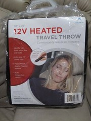 New 12V Heated Travel Throw, 58&Prime; x 36&Prime; by artic-x auto temperature control