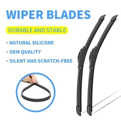 ® 26&Prime;+22&Prime; Silicone Wiper Blades Replacement For Venza 20092015 Honda Civic 4d…