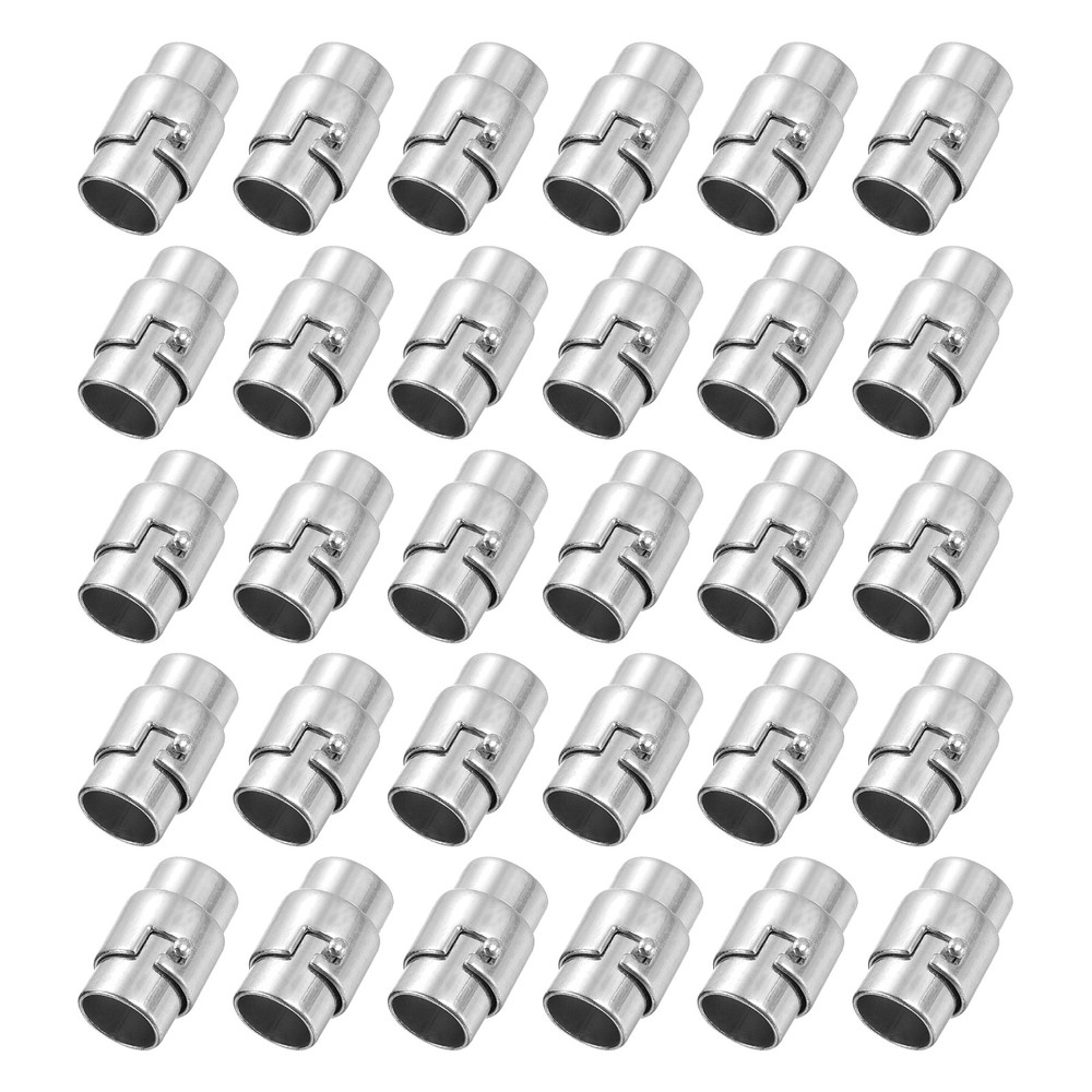30 Pcs Lanyard Separation Buckles, 0.31&Prime; Magnetic Clasps, Silver