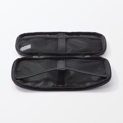 Muji Gadget Pouch Adjustable Pockets slim Black polyester W 19 x H 10 x D 2 cm