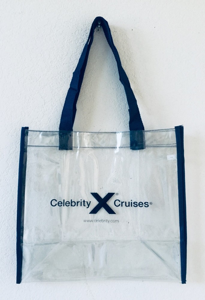 New Celebrity Cruises Lines Ship Logo Clear Transparent Stadium Tote Bag 