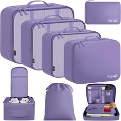 BAGAIL 8 Set Packing Cubes for Travel Accessories – Cream