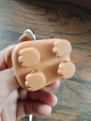 BATH & BODY WORKS Happy Dog brown Puppy POCKET *BAC HOLDER keychain