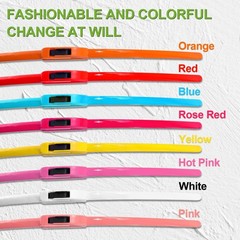 Windshield Wiper Blades Set of 2 26 + 16 inch Bright Red All Season Bracketless