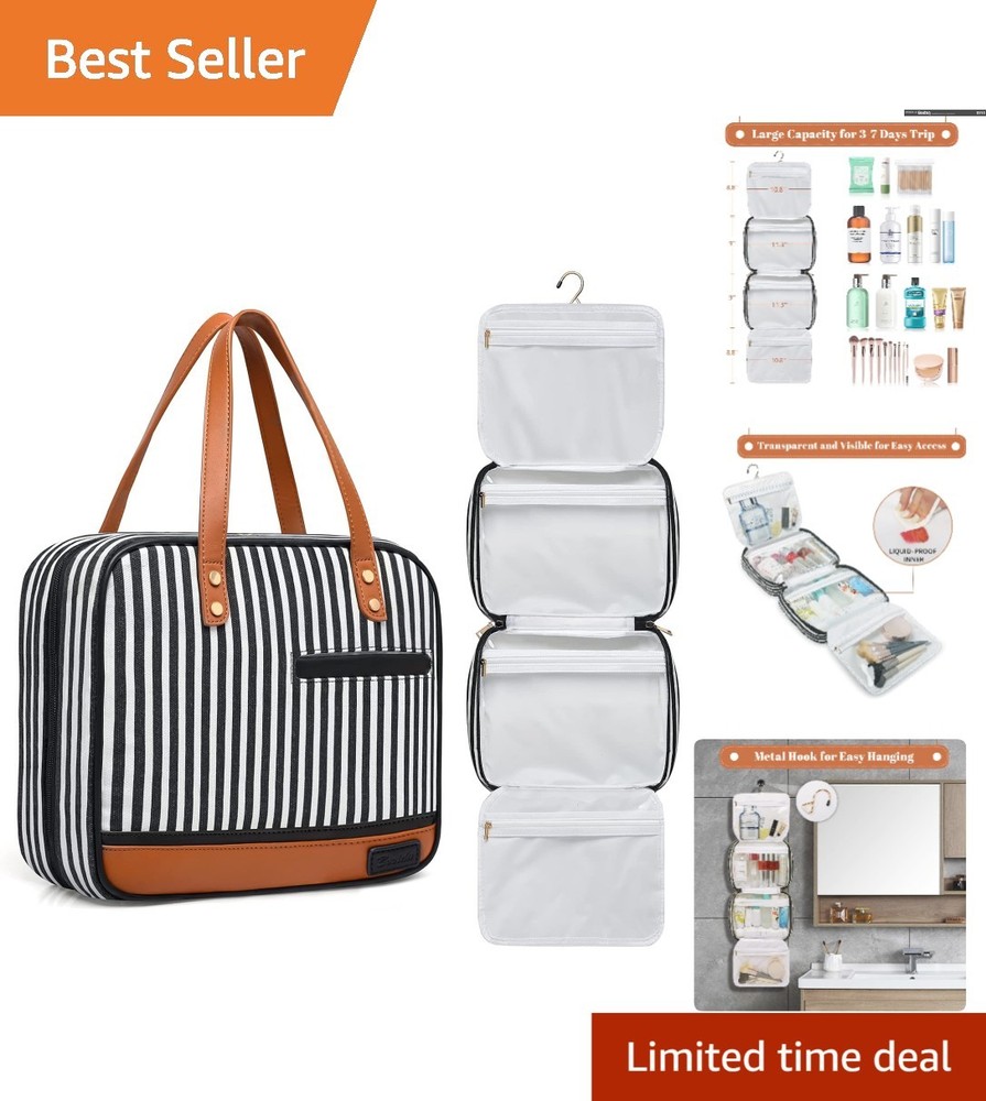 Water-Resistant Hanging Toiletry Organizer for Travel – Perfect Gift for Women