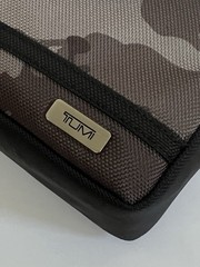 Tumi City Map Camo Black Medium Kit Travel Accessory Zipper Pouch Bag