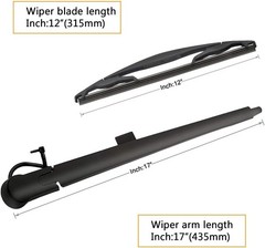 Rear Window Wiper Arm Blade Set Replacement For Cadillac Escalade,GMC Yukon,Chev
