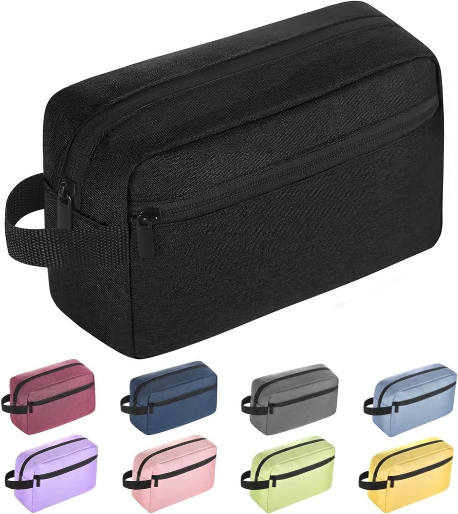 Compact & Durable Hanging Toiletry Bag for Unisex – Travel Essentials in Black