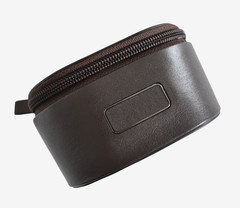 NEW TUMI Smooth Brown Zip Around SINGLE WATCH ROLL Case Travel Accessory