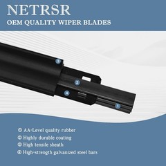 « 26 & 17 Inch Silicone Wiper Blades for Nissan Rogue, Altima, Honda CRV,