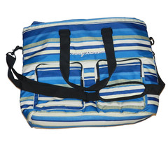 Tommy Bahama Canvas Fold Up Insulated Cooler Tote Very Rare